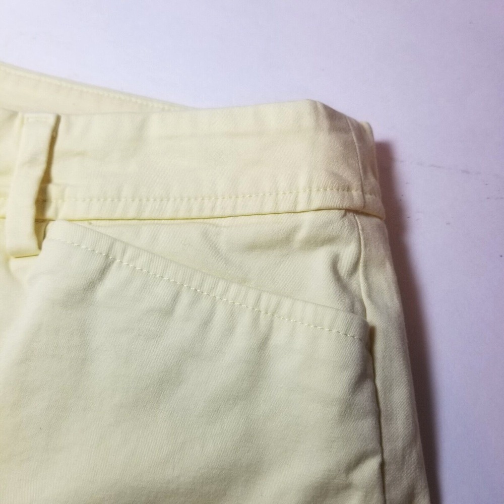 Talbots Outlet Womens Soft Yellow Stretch Bermuda Short Pockets Preppy Summer 16 - Picture 6 of 8